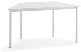 Stôl BORÅS TRAPETS, 1200x600x720 mm, laminát - biela, biela