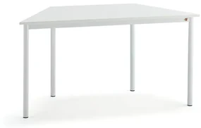 Stôl BORÅS TRAPETS, 1200x600x720 mm, laminát - biela, biela