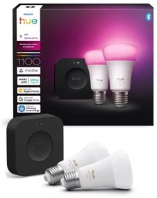 Základná sada Philips Hue WACA 2xE27/8,1W 1000-20000K  + zariadenie na pripojenie