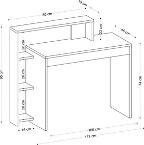 Pracovný stôl Uma Oak