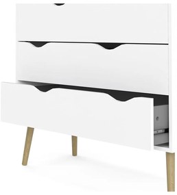 Biela komoda Tvilum Oslo, 99 x 101 cm