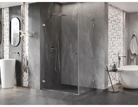 Mexen Lunar-B L, sklápací sprchový kút ľavý 90 x 80 cm, 8mm číre sklo, chrómový profil, 832L-090-080-01-00-L