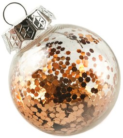 DECOLED Súprava ozdôb, d. 6 cm, bronz