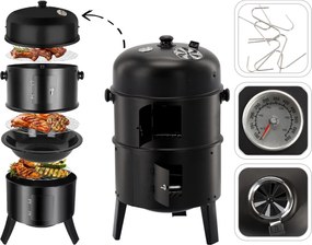 BBQ Meeting Multifunkčný gril 3 v 1 – gril / udiareň / krb 40 × 84 cm BBQ5306