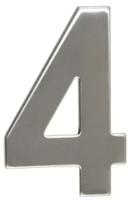Domové číslo "4", RN.95L, nerez