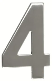 Domové číslo "4", RN.95L, nerez