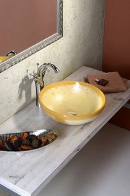 Sapho Sapho, ANTEA stojánkova umývadlová batéria s retro hubicou s výpusťou, bronz, 3376