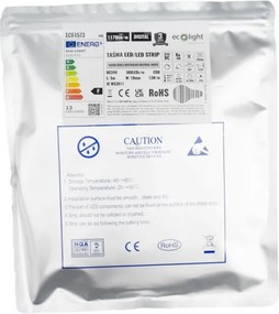 LED pásik digitálny COB 24V 5m 65W 4000K 1170lm digitálny efekt tečúcej vody