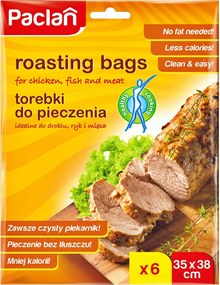 Pečiace vrecká s rukávom, vrecká s vreckami 35x38cm, klipy 6 ks, Paclan