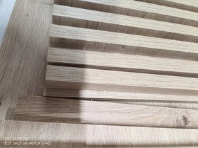 AKCIA Nástenný TV stolík ENTSIAN 150x40cm, dub artisan II. akosť