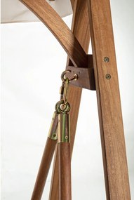 Drevená záhradná hojdačka v prírodnej farbe Noemi – Bizzotto