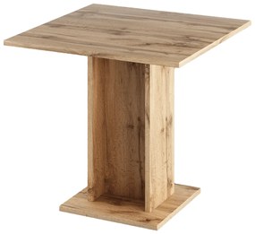 Jedálenský stôl, dub wotan, 79x79 cm, EUGO