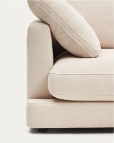 Béžová ženilková rohová pohovka (pravý roh/s leňoškou) Gala – Kave Home