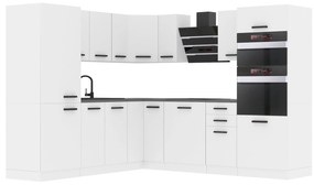 Kuchynská linka Belini Premium Full Version 480 cm biely mat s pracovnou doskou STACY Výrobca