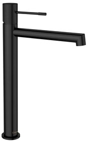 Matne čierna stojančeková umývadlová batéria Solaris – Sapho