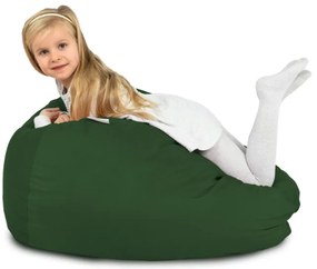 Plyšový sedací vak SAKO tmavozelený