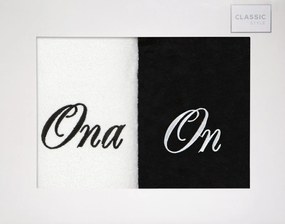 EUROFIRANY FROTÉ UTERÁK ONA ON SADA 2 KS 70X140 CM VIACFAREBNÁ