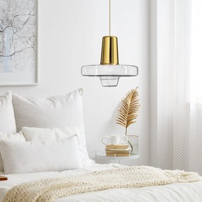 Toolight -  LED závesné stropné svietidlo APP553-1CP, zlatá, OSW-08633