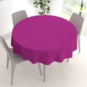 Biante Dekoračný okrúhly obrus Rongo RG-092 Purpurový Ø 100 cm