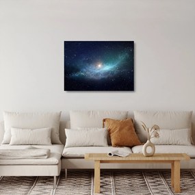 Sklenený obraz - Hviezdy a hmlovina (70x50 cm)