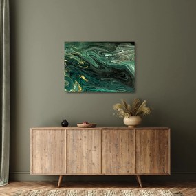 Sklenený obraz - Zelený mramor (70x50 cm)