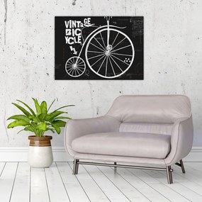 Sklenený obraz - Velocipéd (70x50 cm)