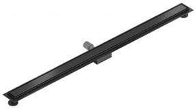 Lineárny odtokový žľab 120 cm MEXEN FLAT 2v1 čierny