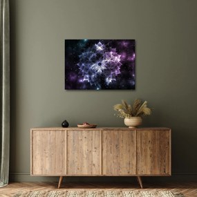Obraz - Lotusová mandala vo vesmíre (70x50 cm)