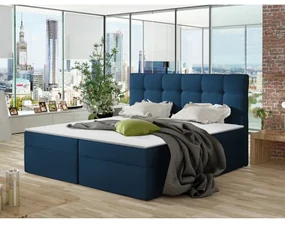 Manželská posteľ Boxspring Kennedy (160x200) (Kronos 09). Vlastná spoľahlivá doprava až k Vám domov. 1060790