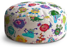 Taburet Circle farebné príšerky, farebná