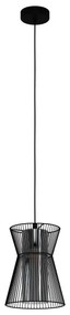 Eglo 99633 - Luster na lanku MASETA 1xE27/40W/230V čierna