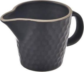 Čierna keramická kanvička na mlieko 100 ml Tea Time – Orion