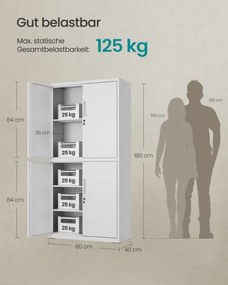 Oceľová skrinka OMC016WG01