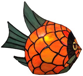 vitrážová tiffany lampa ryba 29*23*18 cm