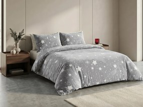 AKCE Mikroplyšové obliečky NIGHT STARS svetlosivé II. jakost Rozmer obliečky: 70 x 90 cm | 140 x 200 cm