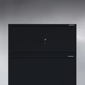 Nadstavec na šatníkovú skriňu EWA Compact 800 x 380 x 400 mm, čierny