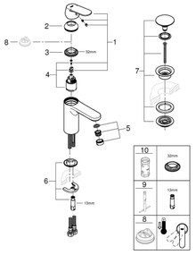 GROHE 23926000 - Umývadlová batéria DN 15 veľkosť M lesklý chróm
