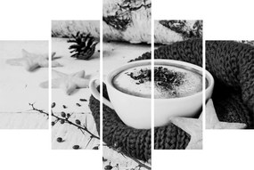 Obraz - Zimné cappuccino (150x105 cm)