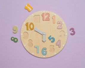 Drevené puzzle hodiny