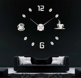SENTOP | Nalepovacie hodiny na stenu káva I SENTOP 12P023 analógové