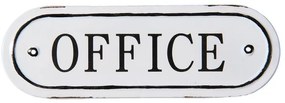 Vintage tabuľka na dvere "Office", plech 27*9 cm