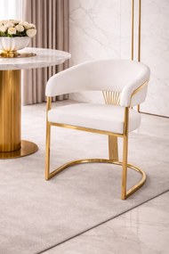 JEDÁLENSKÁ STOLIČKA ALAIN KRÉMOVÁ + ZLATÁ