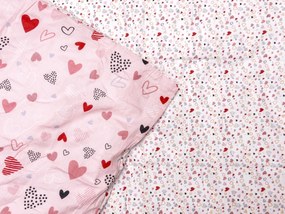 Krepové obliečky do postieľky Renforcé LOVITA ružové Rozmer obliečky: 45 x 65 cm | 90 x 140 cm