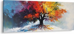 Obraz - Pestrofarebný strom (120x50 cm)