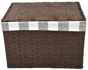 Úložný box s vekom hnedy Rozmery (cm): 43x32, v. 30