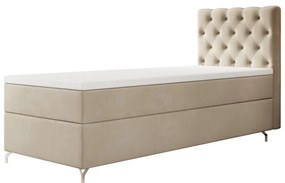 Čalúnená posteľ boxspring FESTER - monolith 02 / ľavá / 90x200