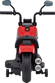 Ramiz Chopper FASTER batériový bicykel pre deti Červený + FM rádio + Audio panel + LED