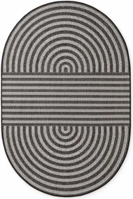 Koberec Ted Baker Haringey Woodfield čierny / biely ovál