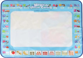 KIK Vodná maliarska podložka 100×80 cm – Abeceda, sada s vodovými fixkami, šablóny 3+