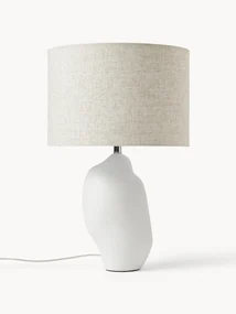Veľká keramická stolová lampa v organickom tvare Colett